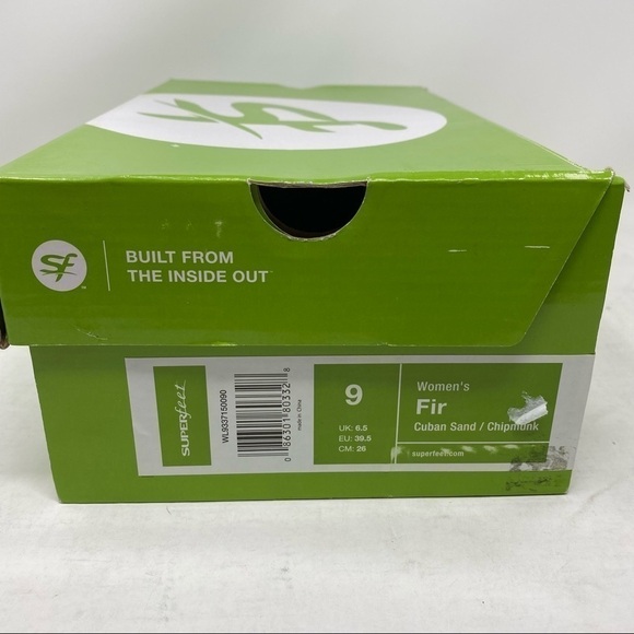 SuperFeet Fir slip on Cuban sand / chipmunk color - Picture 8 of 8